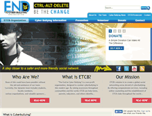 Tablet Screenshot of endcyberbullying.org